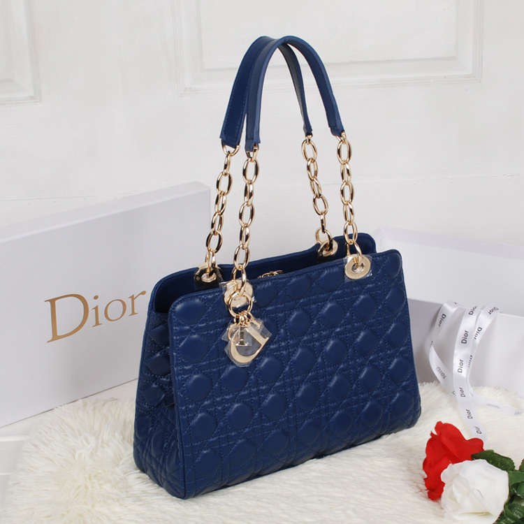 Dior Soft Zipped Tote Bag Lambskin D52232 RoyalBlue