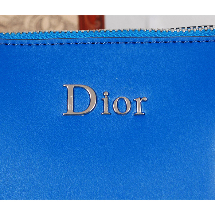 Dior Tote Bag Original Leather D0908 Blue