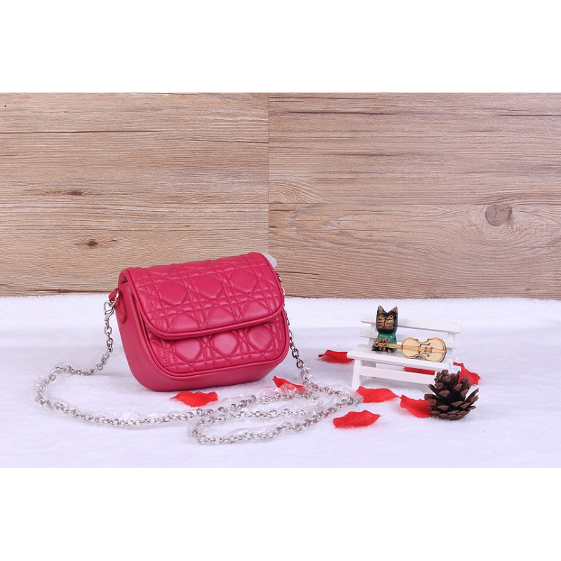 Dior mini Sheepskin Leather bag D6009 Rose