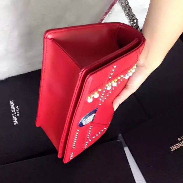 Diorama flap bag in Red Original Leather