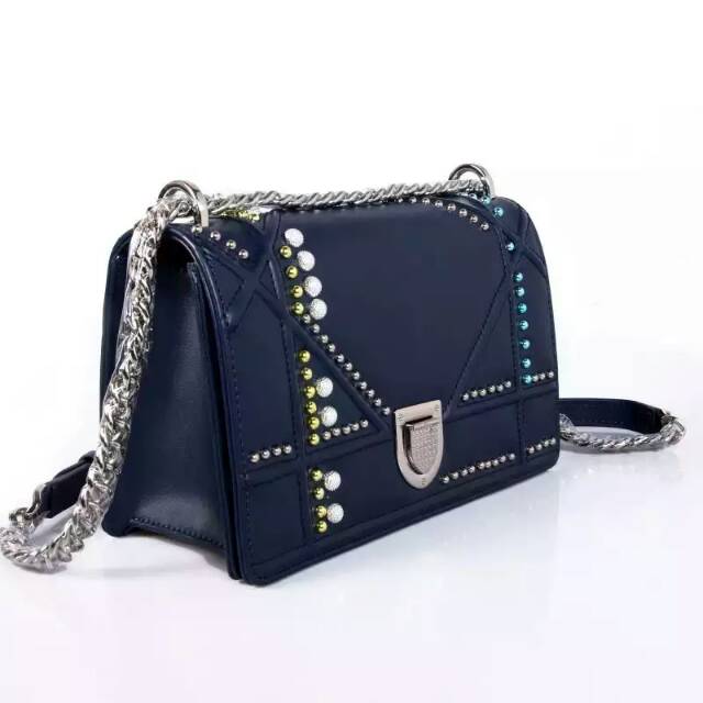 Diorama flap bag in Royalblue Original Leather