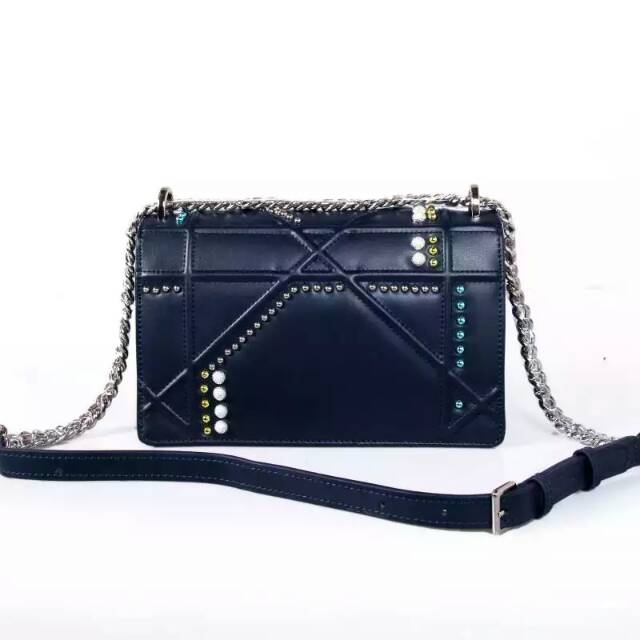 Diorama flap bag in Royalblue Original Leather