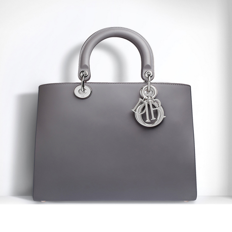 Diorissimo bag in Dior grey smooth calfskin