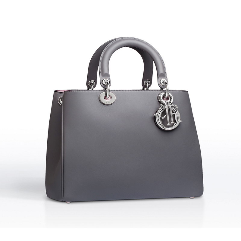 Diorissimo bag in Dior grey smooth calfskin