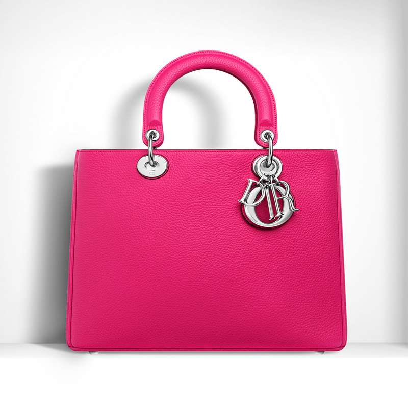 Diorissimo bag in Fraise bullcalf leather