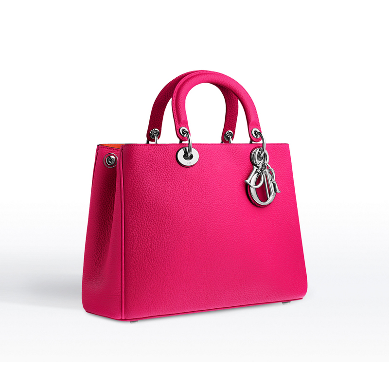 Diorissimo bag in Fraise bullcalf leather