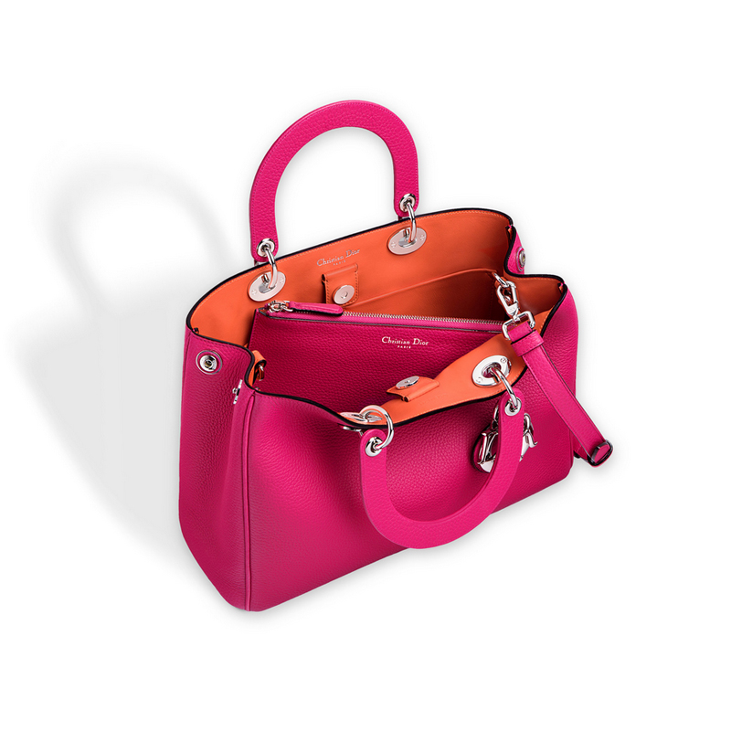 Diorissimo bag in Fraise bullcalf leather