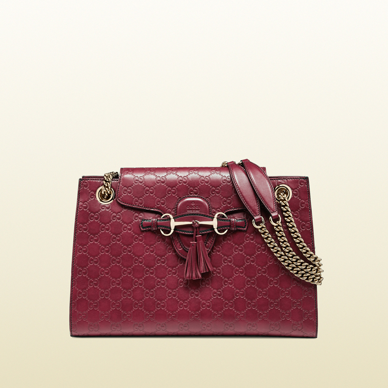 Emily guccissima leather chain shoulder bag