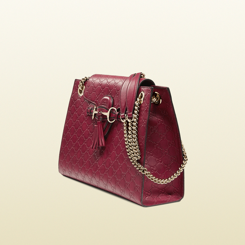 Emily guccissima leather chain shoulder bag