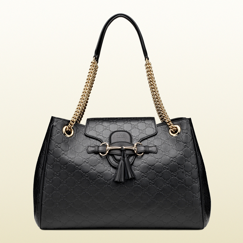 Emily guccissima leather shoulder bag