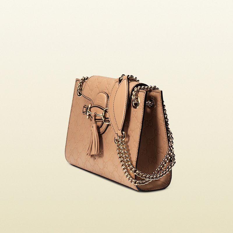 Emily guccissima leather shoulder bag