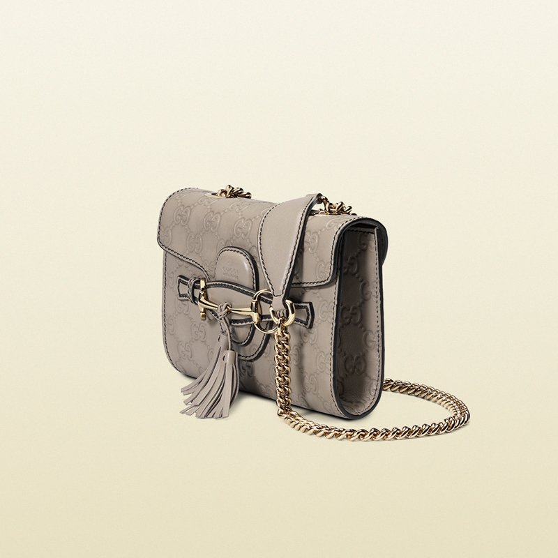 Emily mini guccissima leather shoulder bag