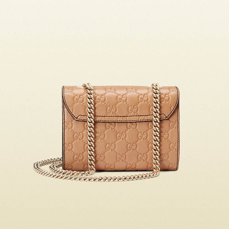 Emily mini guccissima leather shoulder bag