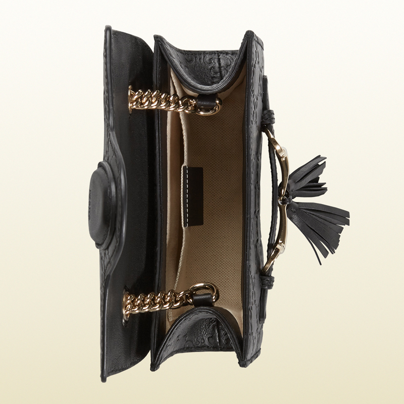 Emily mini guccissima leather shoulder bag