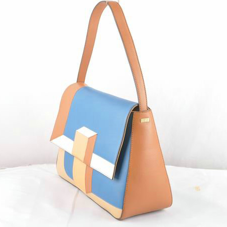 Fendi Multicolour Baguette Shoudler Bag 8BR600 SkyBlue