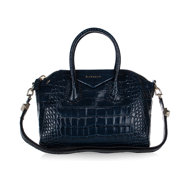 Givenchy Antigona Bag Big Crocodile Leather 9981 in Royal blue