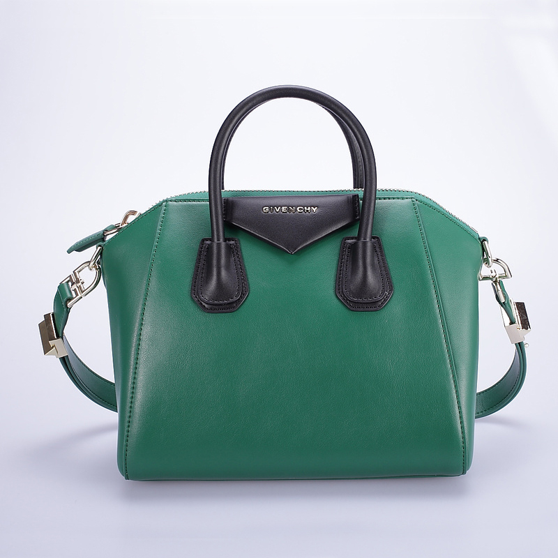 Givenchy Antigona Bag Claf Leather Green and Black