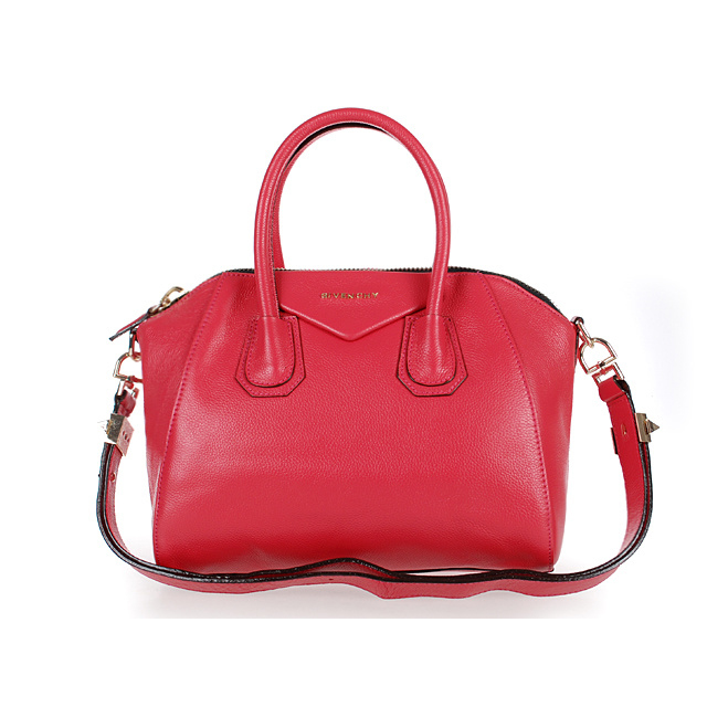 Givenchy Antigona Bag Clemence Leather 9981 Rose Red