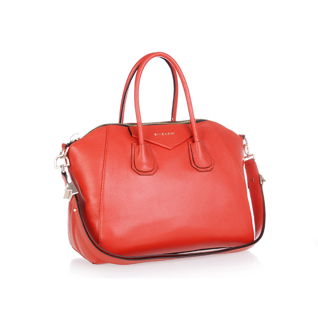 Givenchy Antigona Bag Clemence Leather 9981 Watermelon Red