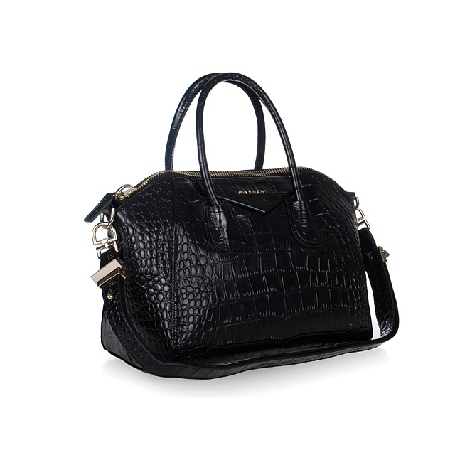 Givenchy Antigona Bag Crocodile Leather 9981 Black