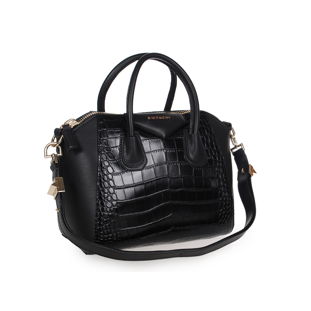 Givenchy Antigona Bag Crocodile Leather 9981 Black