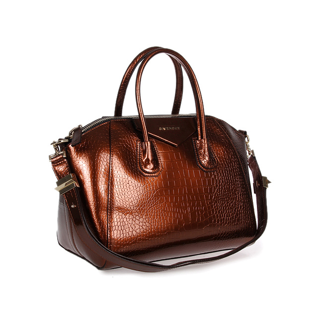 Givenchy Antigona Bag Crocodile Leather 9981 Bronze