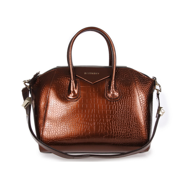 Givenchy Antigona Bag Crocodile Leather 9981 Bronze