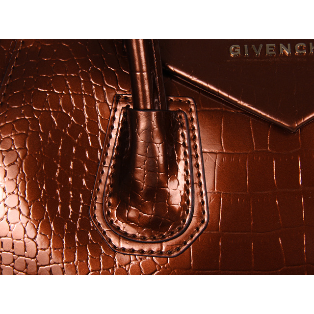 Givenchy Antigona Bag Crocodile Leather 9981 Bronze