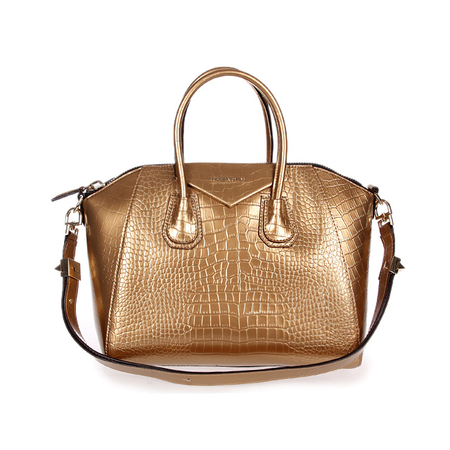 Givenchy Antigona Bag Crocodile Leather 9981 Gold