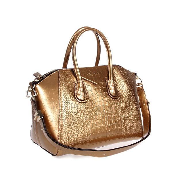 Givenchy Antigona Bag Crocodile Leather 9981 Gold