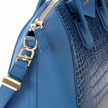 Givenchy Antigona Bag Crocodile Leather Blue