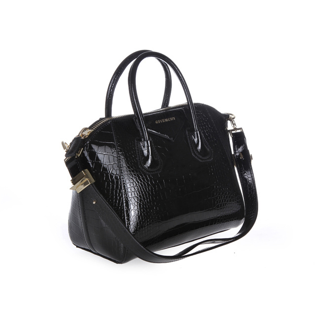 Givenchy Antigona Bag Crocodile Light Leather 9981 Black