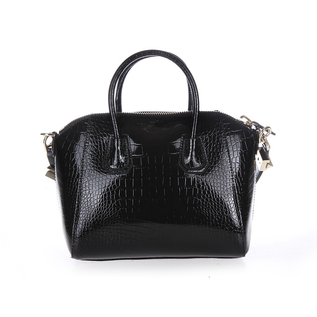 Givenchy Antigona Bag Crocodile Light Leather 9981 Black