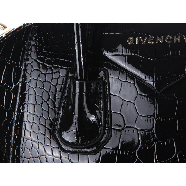 Givenchy Antigona Bag Crocodile Light Leather 9981 Black