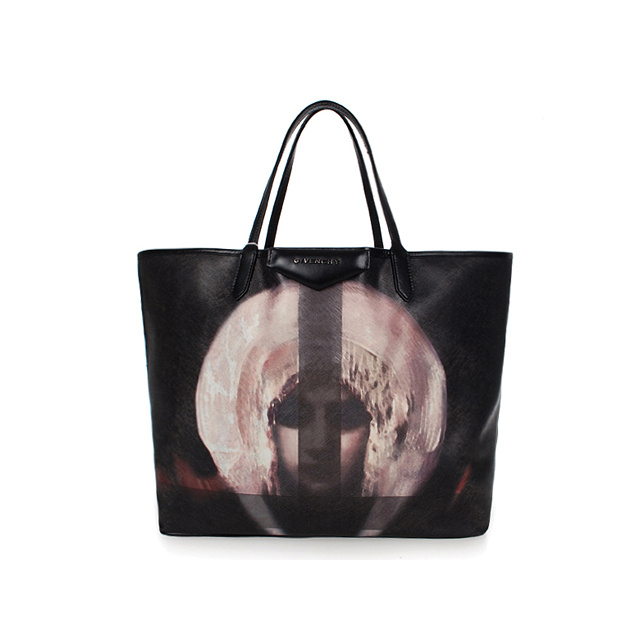 Givenchy Antigona Madonna-Print Large Shopper Bag 115102 Black