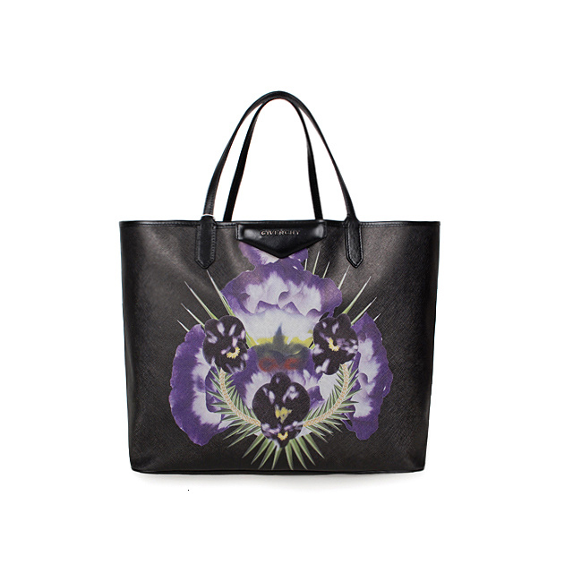 Givenchy Antigona Print Large Shopper Bag 8249 Black&Violet