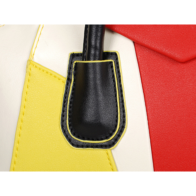 Givenchy Small Antigona Bag Smooth Leather 6362 Yellow&White&Red