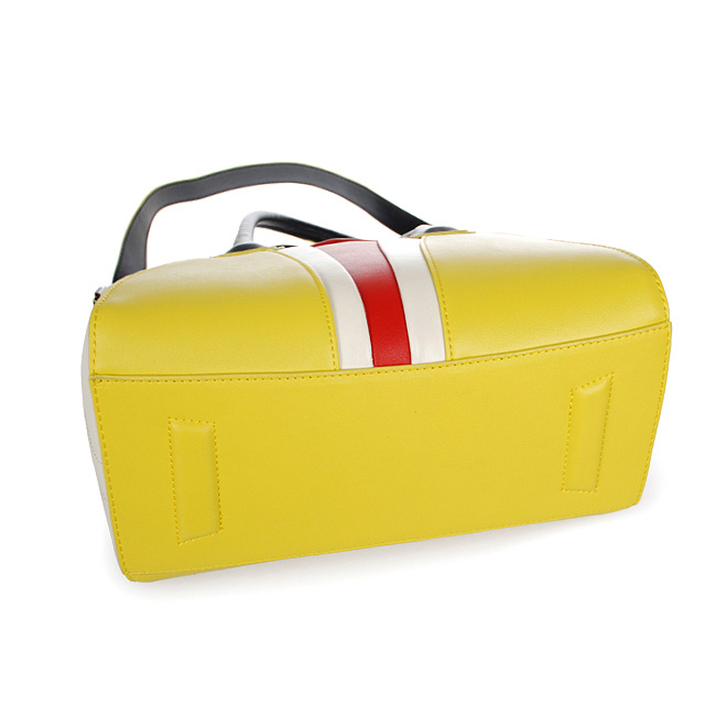 Givenchy Small Antigona Bag Smooth Leather 6362 Yellow&White&Red