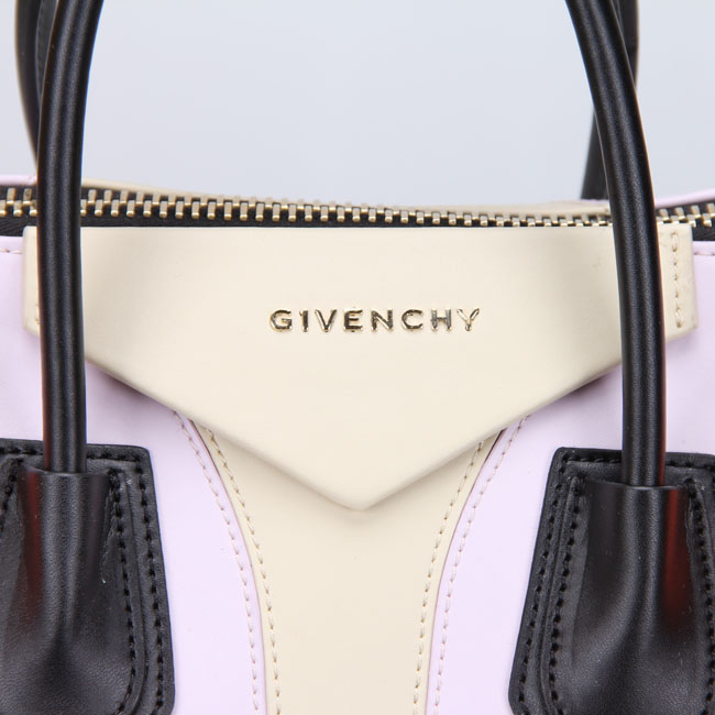 Givenchy Small Antigona Bag Smooth Leather 8887 Light Pink&Orange