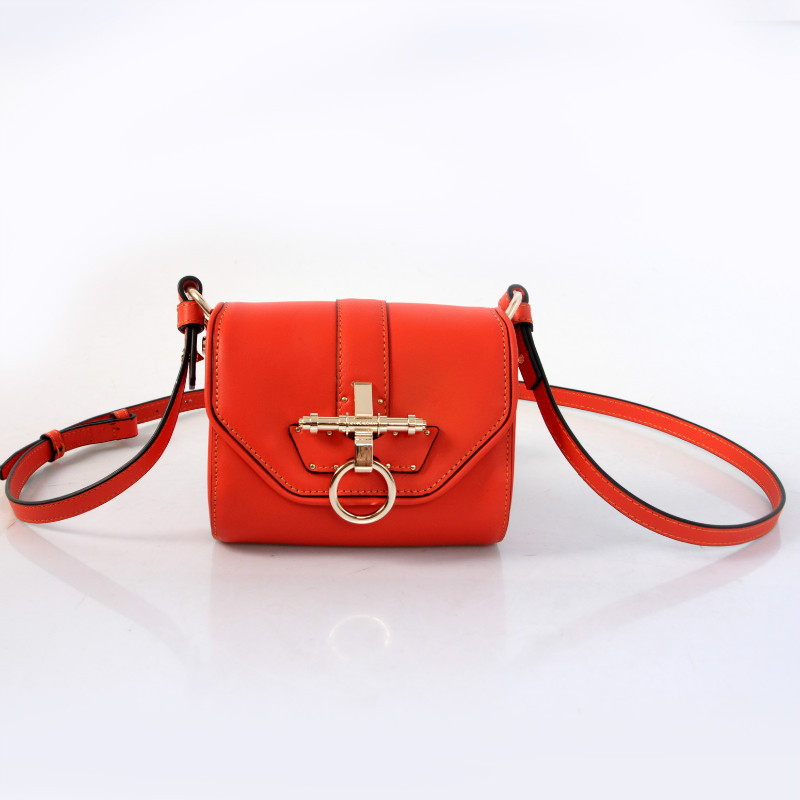 Givenchy Spring Sunmmer 2013 Gold-Trimmed Obsedia Shoulder Bag 3C1108 in Garnet Red