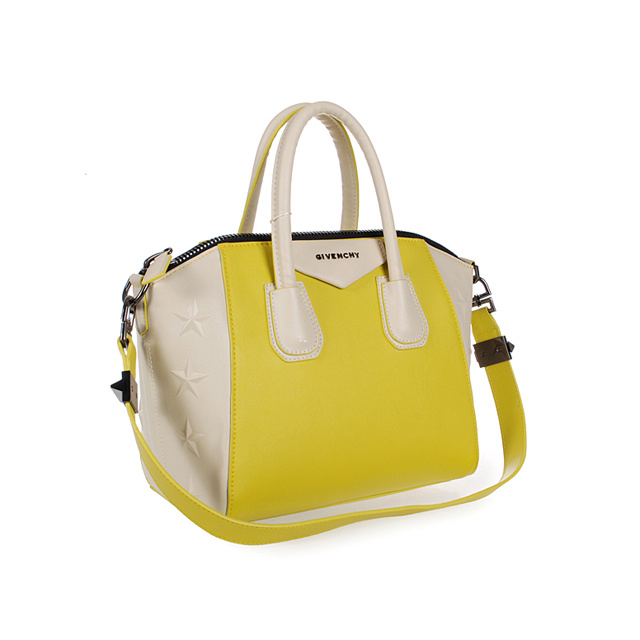 Givenchy mini Antigona Bag Smooth Leather 6360 Lemon and Off-White