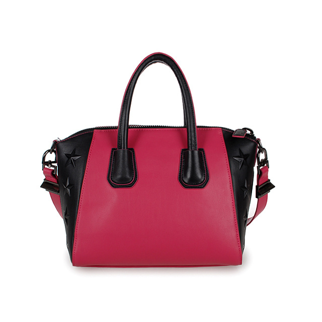 Givenchy mini Antigona Bag Smooth Leather 6360 Rose Red and Black