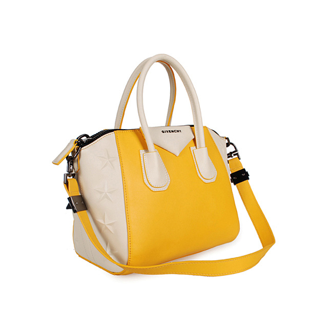 Givenchy mini Antigona Bag Smooth Leather 6360 Yellow White