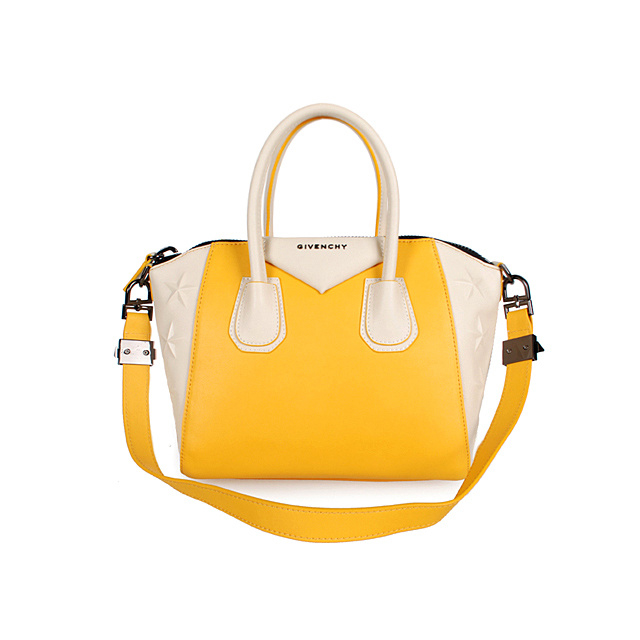 Givenchy mini Antigona Bag Smooth Leather 6360 Yellow White