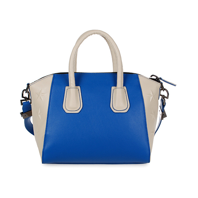 Givenchy mini Antigona Bag Smooth Leather 6360 in Blue with Off-white