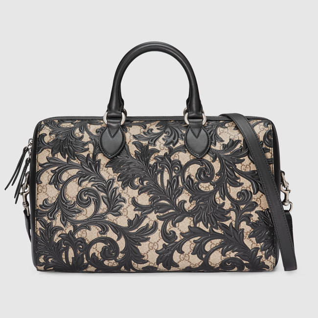 Gucci Arabesque GG Supreme top handle bag 409527 KLQPN 9769