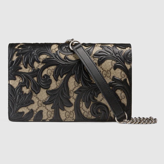 Gucci Arabesque canvas chain wallet 410114 KLQPN 9769