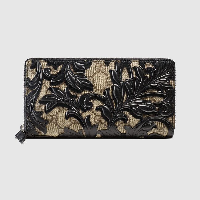 Gucci Arabesque canvas zip around wallet 410102 KLQPN 9769