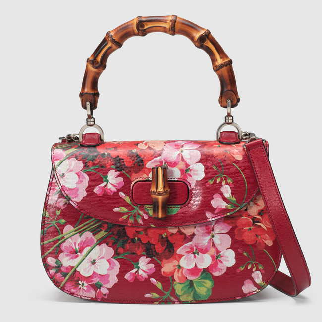 Gucci Bamboo Classic Blooms top handle  409398 CWB1N 6469