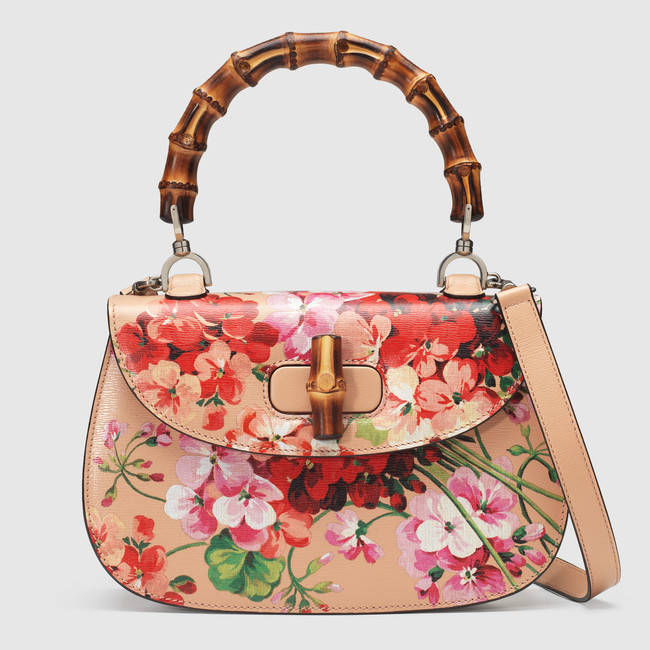 Gucci Bamboo Classic Blooms top handle 409398 CWB1N 5770